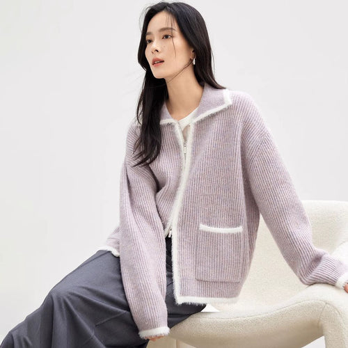 Femme Cozy Zip-Up Strikjakke Stilla
