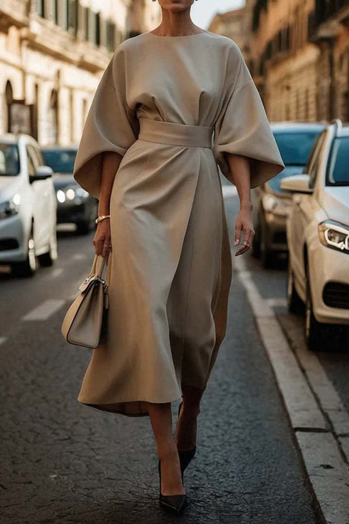 Dame elegant midi kjole Stilla