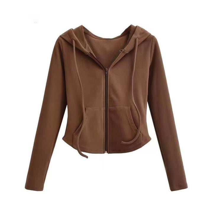 Dame sporty hoodie med lynlås og komfortabel pasform Stilla