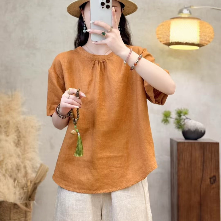 Femme Relaxed Fit Kortærmet Bluse Stilla