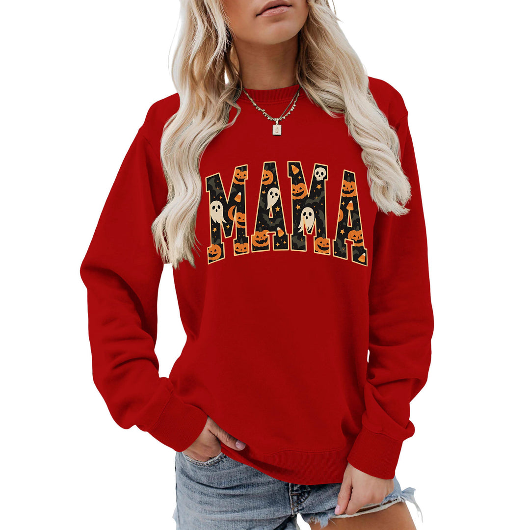 Kvinders sweatshirt med sjov Halloween design og behagelig pasform Stilla