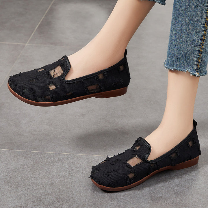 Dame Komfortable Slip-On Fritidsko med fashionable design Stilla