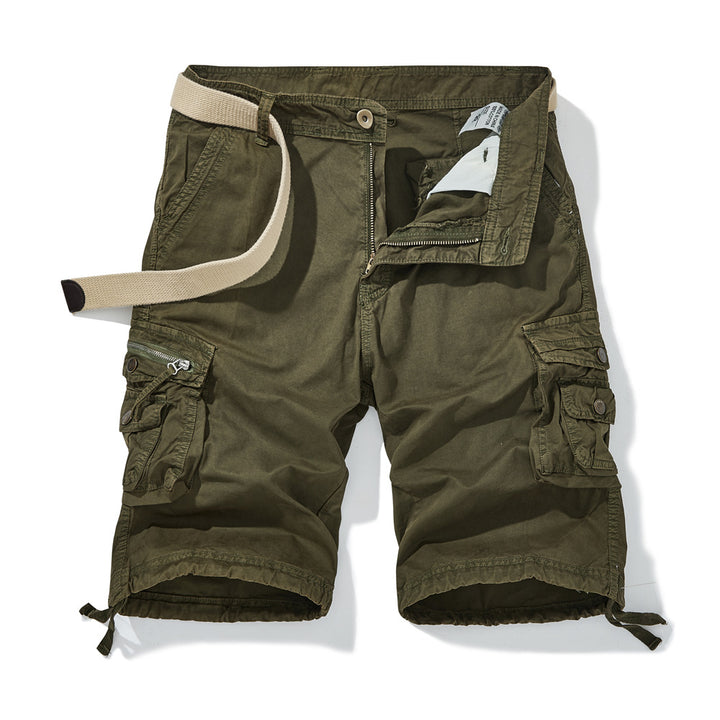 Herrer Cargo-short med alsidige funktionelle lommer og justerbar rem Stilla