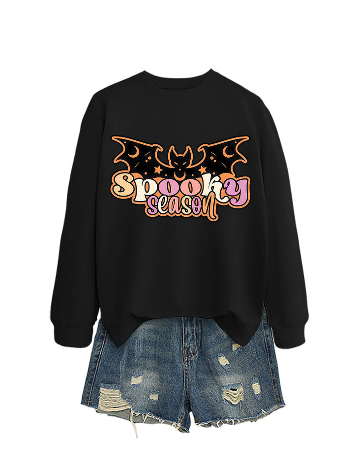 Kvinders sweatshirt med kreativ Halloween-design Stilla