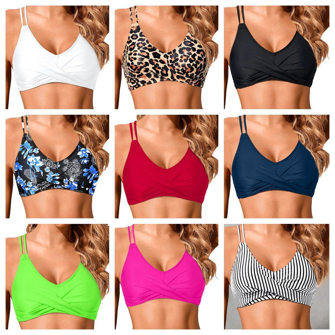 Femme Leopardmønster Bralette Badetop Stilla