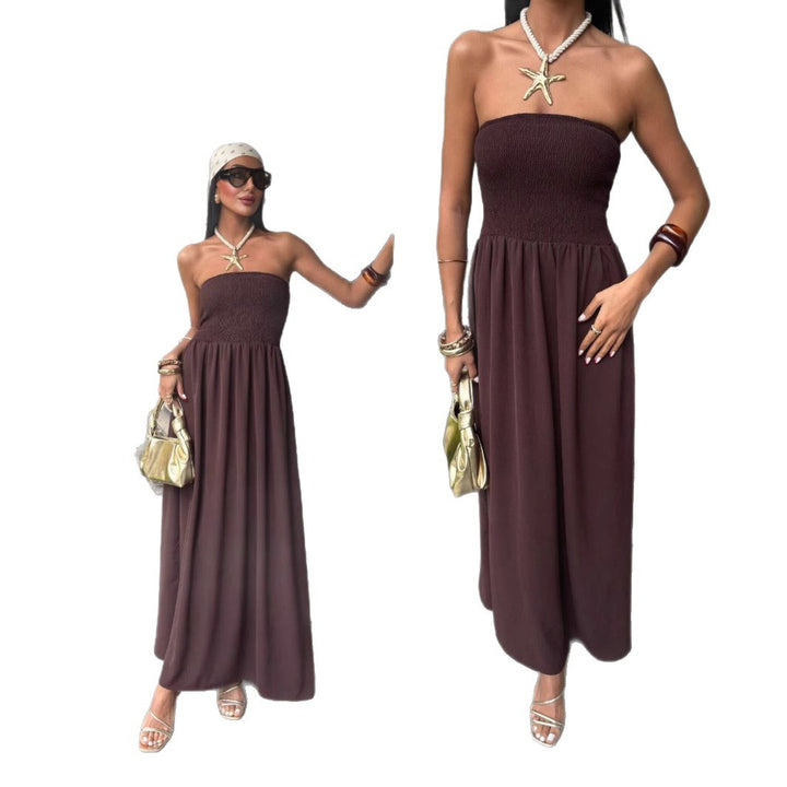 Dame Off-Shoulder Maxikjole Stilla
