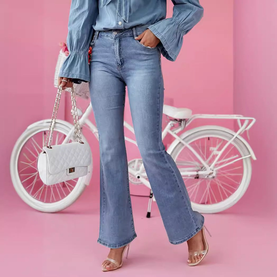Dame Flared Jeans med elegant snit og høj talje Stilla