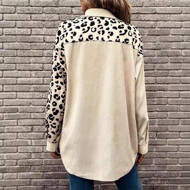 Dame Leopardprint Overshirt Stilla