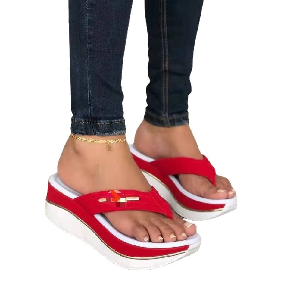 Dame Wedge-toesplittere med ergonomisk sål og moderigtig remføring Stilla