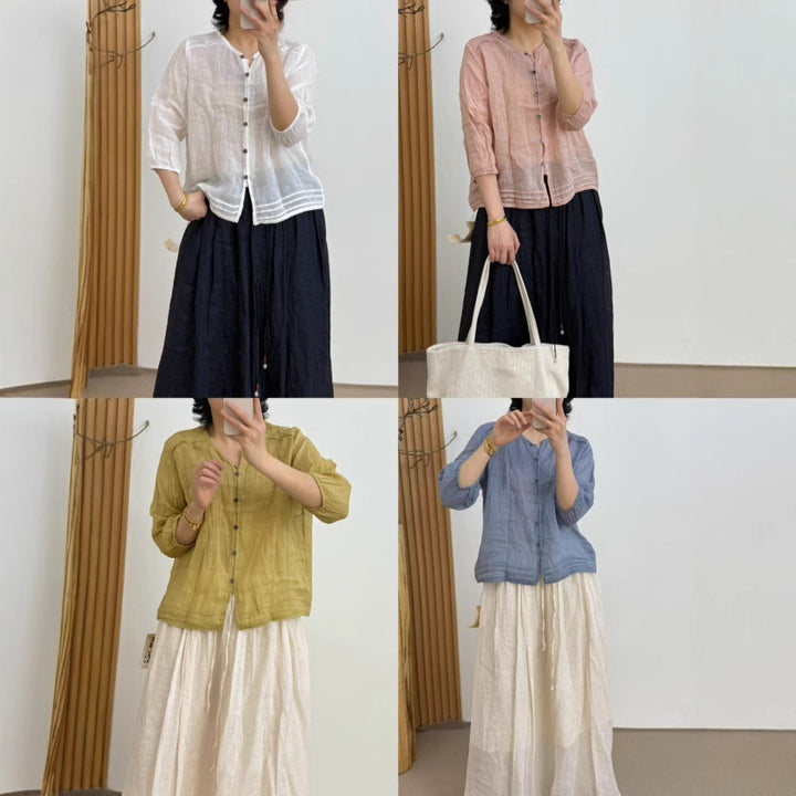 Femme Letvægts Knappet Cardigan Stilla