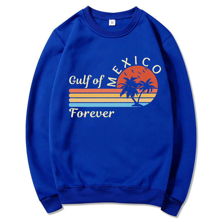 Kvindernes sweatshirt med tropisk grafisk design og moderne print Stilla