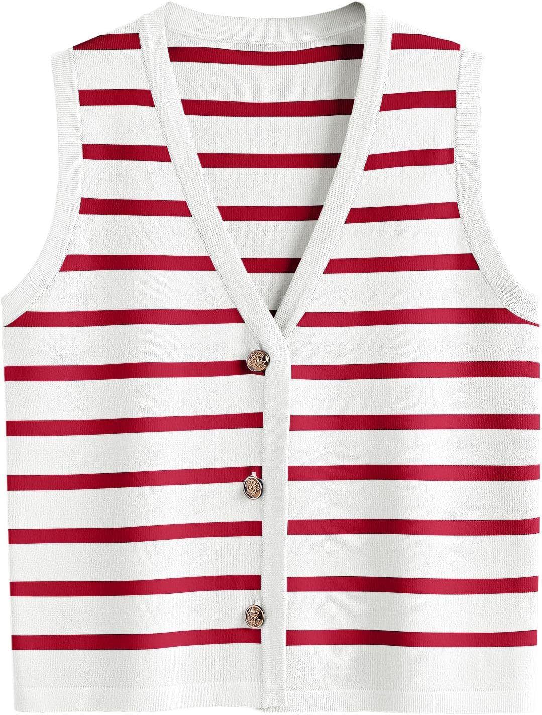 Dame stribet cardigan Stilla