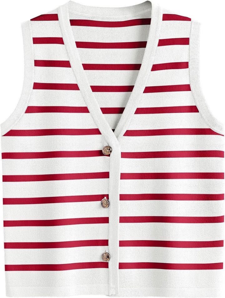 Dame stribet cardigan Stilla