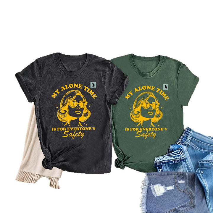 Dame Grafik T-Shirt Stilla