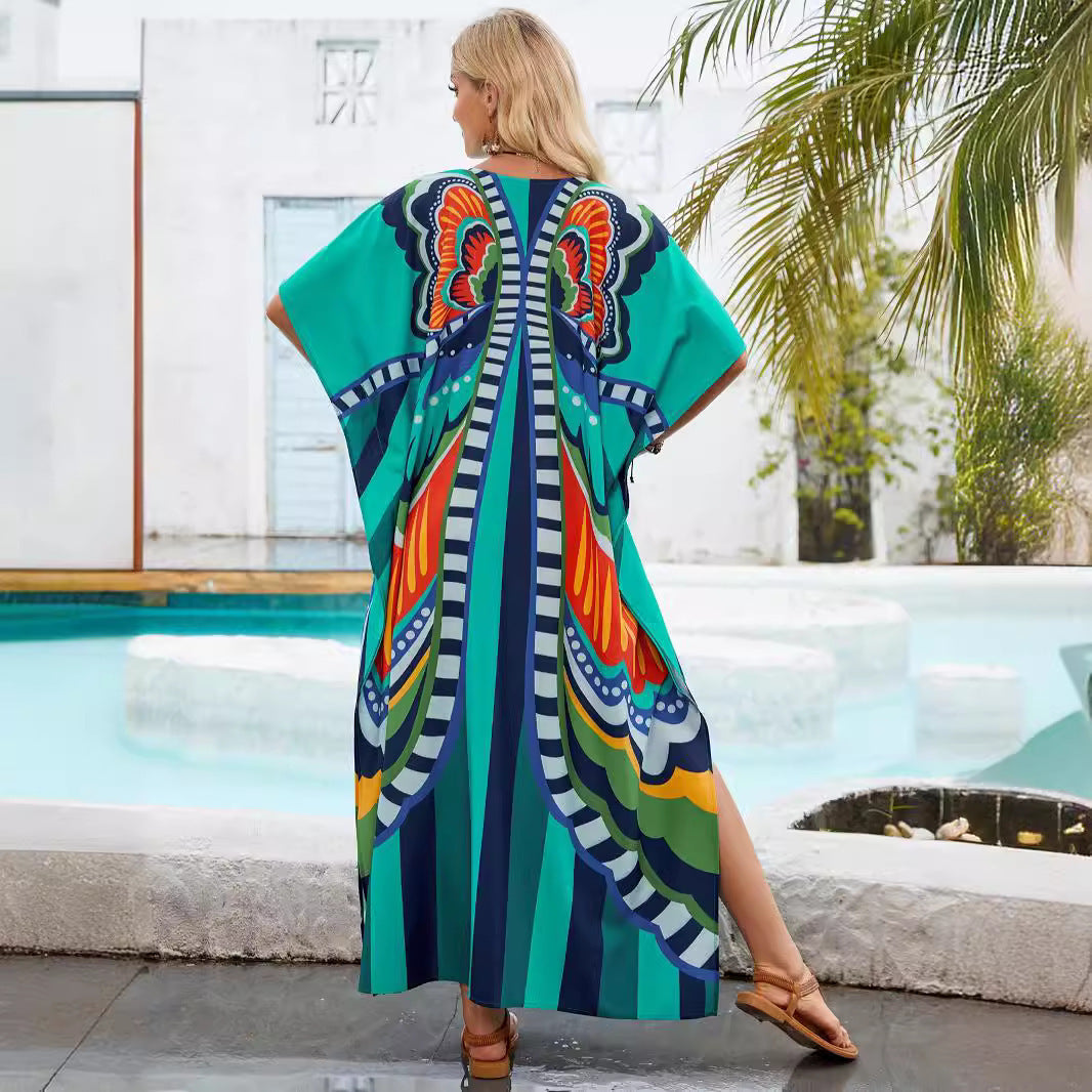 Femme Artistic Maxi Kaftan Kjole Stilla