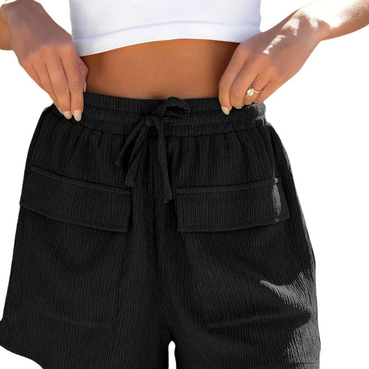 Dame Behagelige Shorts med sidelommer og elastisk talje Stilla