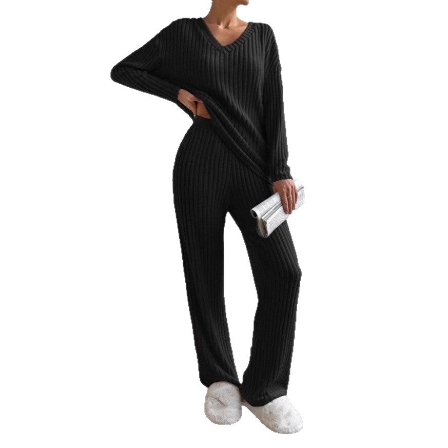 Dame hyggeligt strikket loungewear sæt Stilla