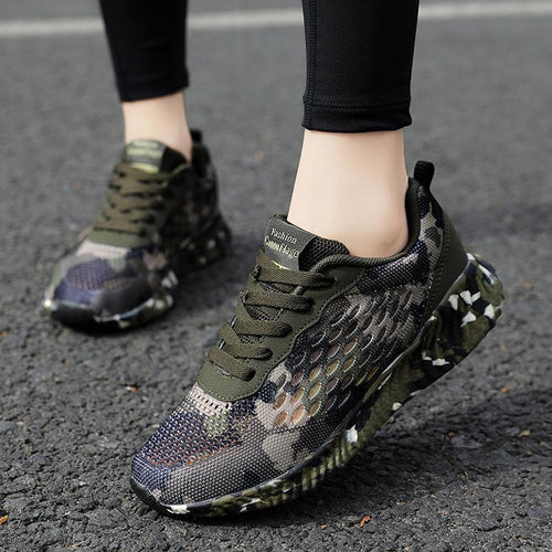 Herrer Stilfulde Camo Sport Sneakers Stilla