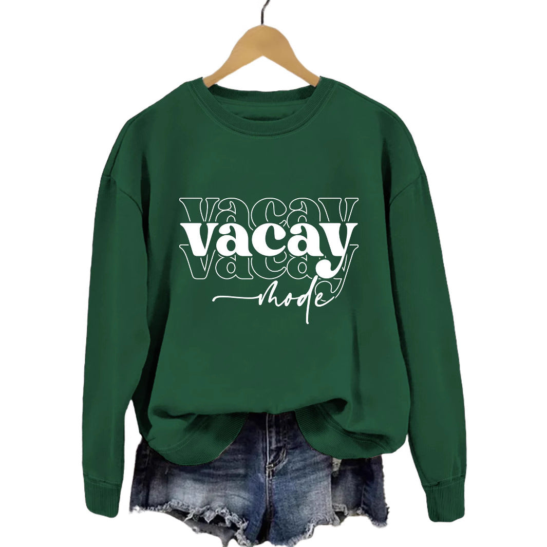 Kvinders sweatshirt med afslappet tekst og afslappet pasform Stilla