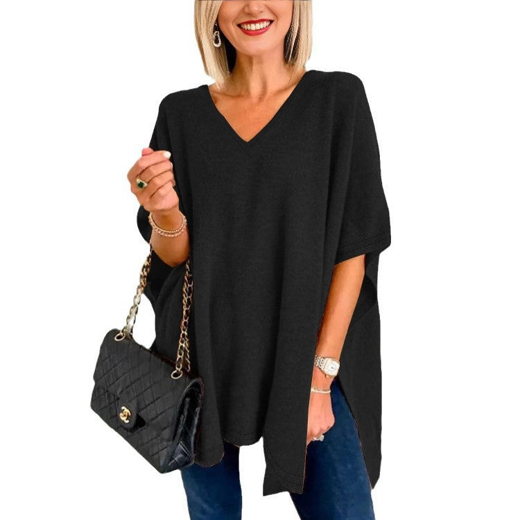 Dame Oversized V-Udskæring Tunika Stilla