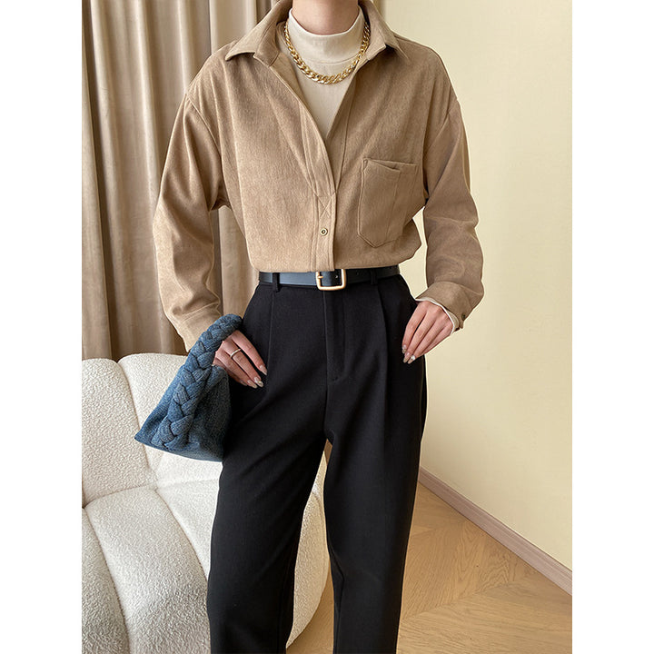 Damer Elegant Tern Bluse med Klassisk Snit Stilla