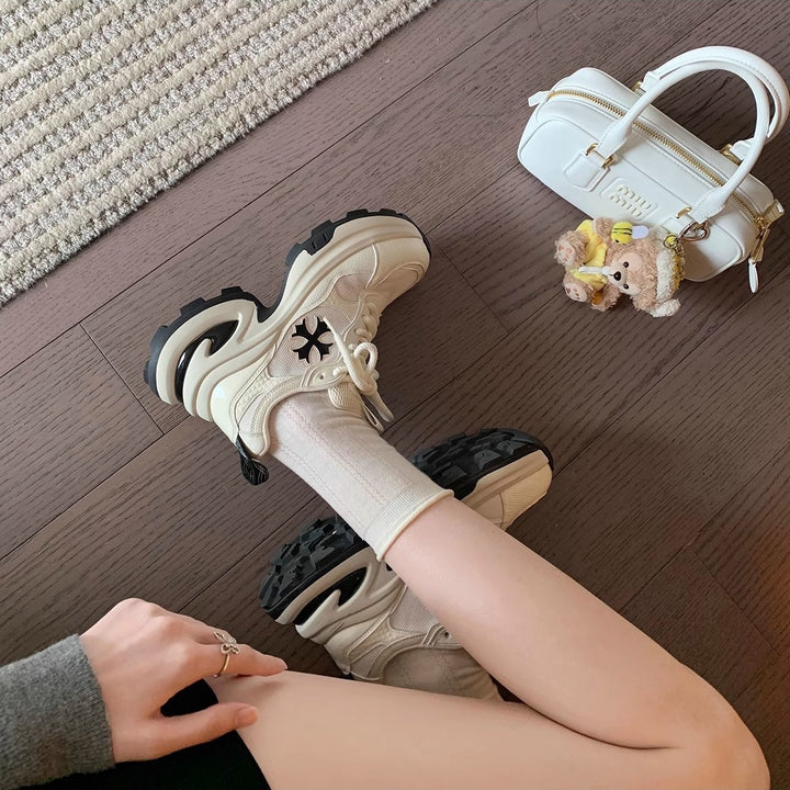 Dame Fritids Chunky Sneakers Stilla