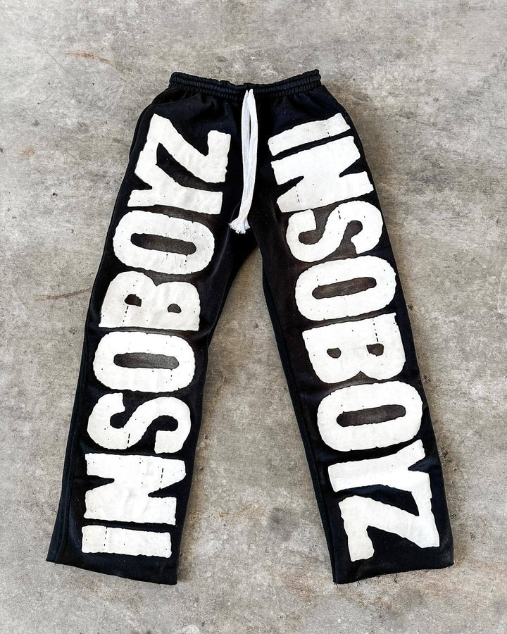 Kvindelige fritidbukser med trendy statements print Skovae