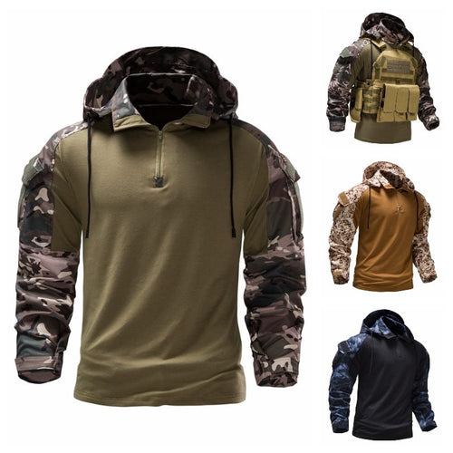 Herre Taktisk Performance Hoodie Stilla