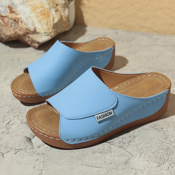 Dame Bequem Clogs med Plateau og moderigtigt Design Stilla
