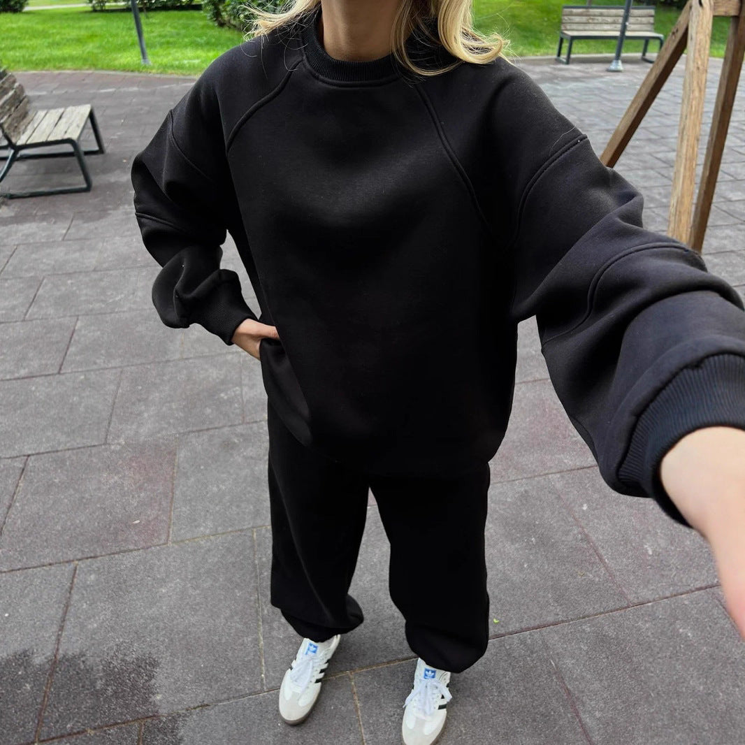 Dame afslappet sweatshirtsæt og løse bukser Stilla