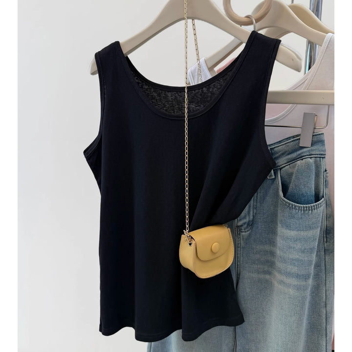 Femme Blødt Jersey Tanktop med flatterende snit Stilla