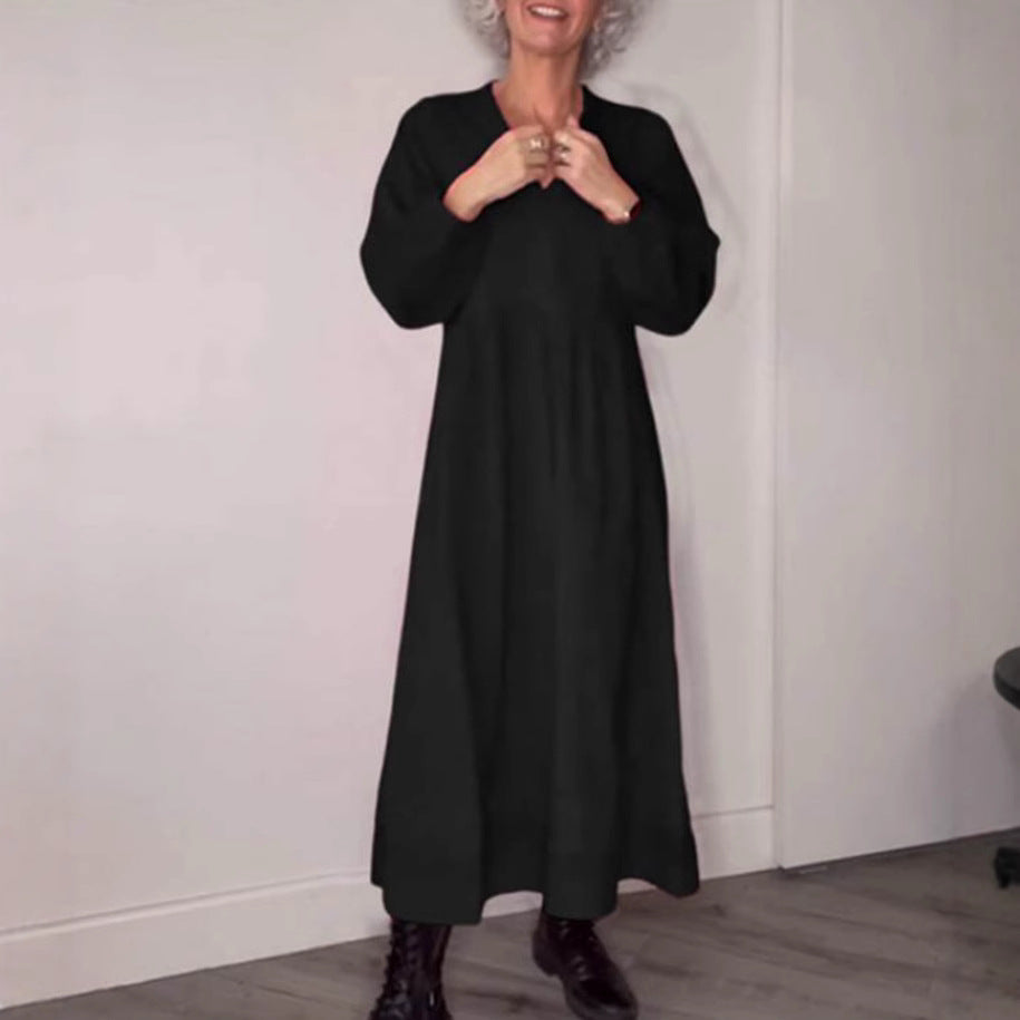 Dame Maxikjole med moderne snit og elegante detaljer Stilla