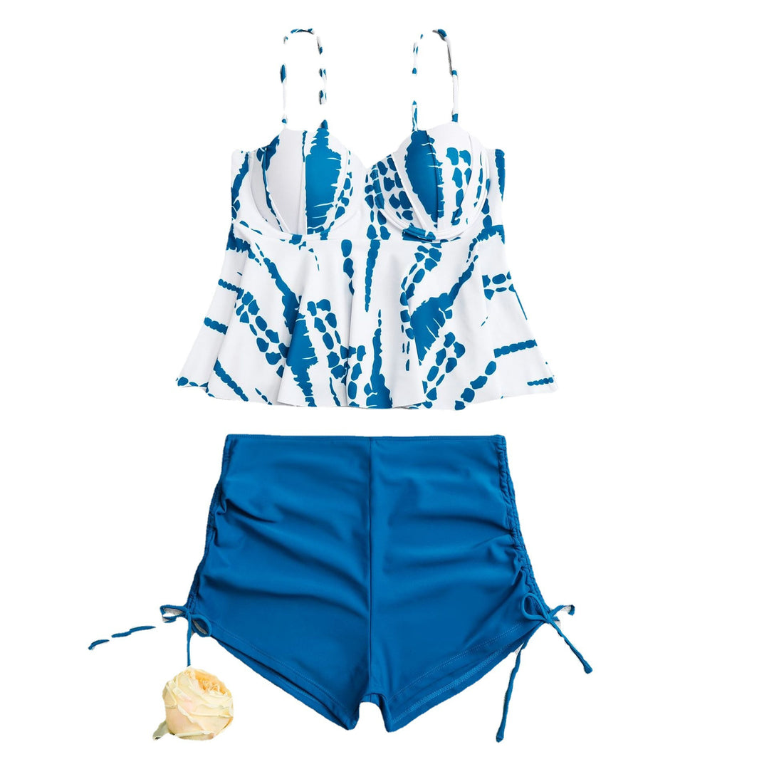 Dame Tankini med fashionable bustier top og afslappede shorts Stilla