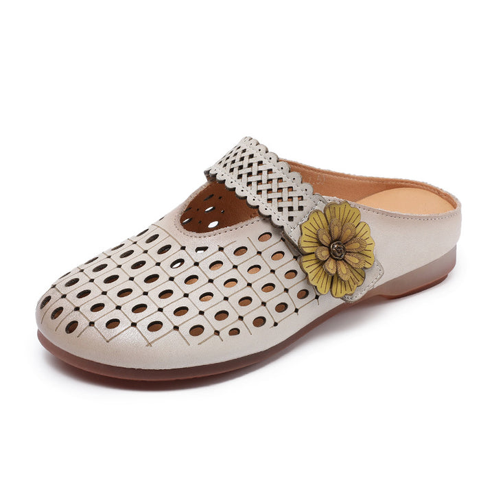Dame blomsterdekoration komfort slip-on clogs Stilla