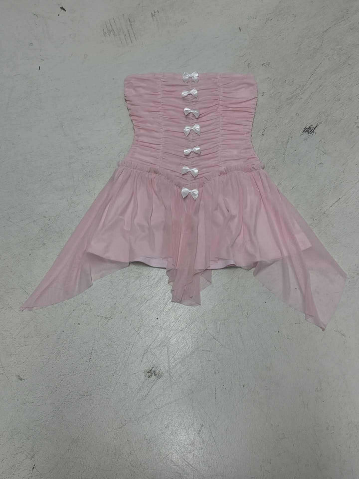 Dame Tailored Corset Dress with Ruffle Details Skovae