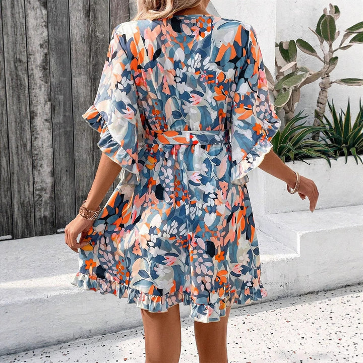Dame sommerkjole med blomsterdesign Stilla
