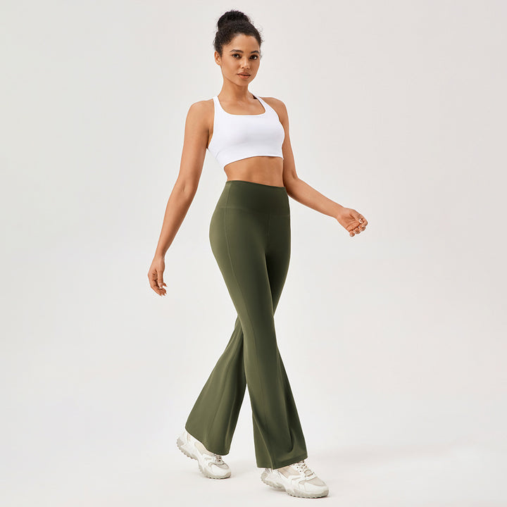 Dame Flared Sport-Leggings med høj talje og åndbare egenskaber Stilla