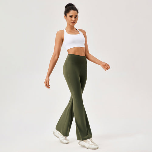 Dame Flared Sport-Leggings med høj talje og åndbare egenskaber Stilla