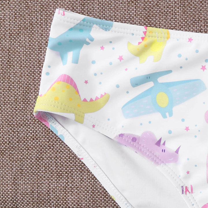 Dame Farverig Dinosaur Print Bikini-Sæt Skovae