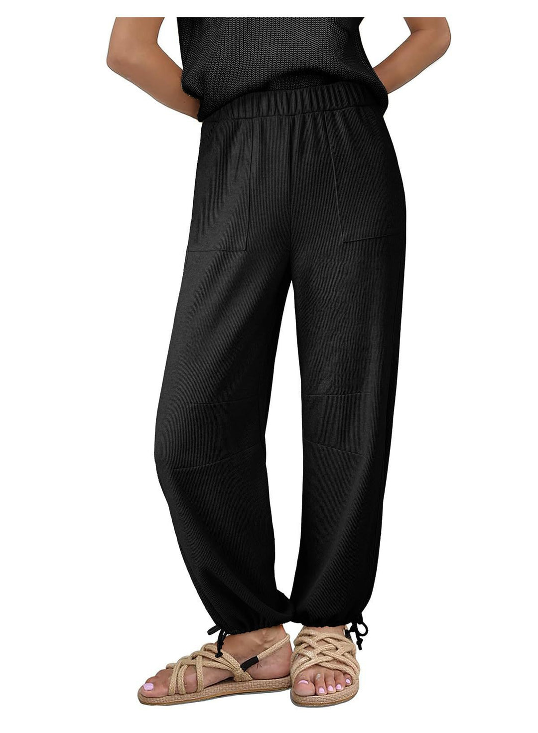 Dame Relaxed Fit Rib Bukser