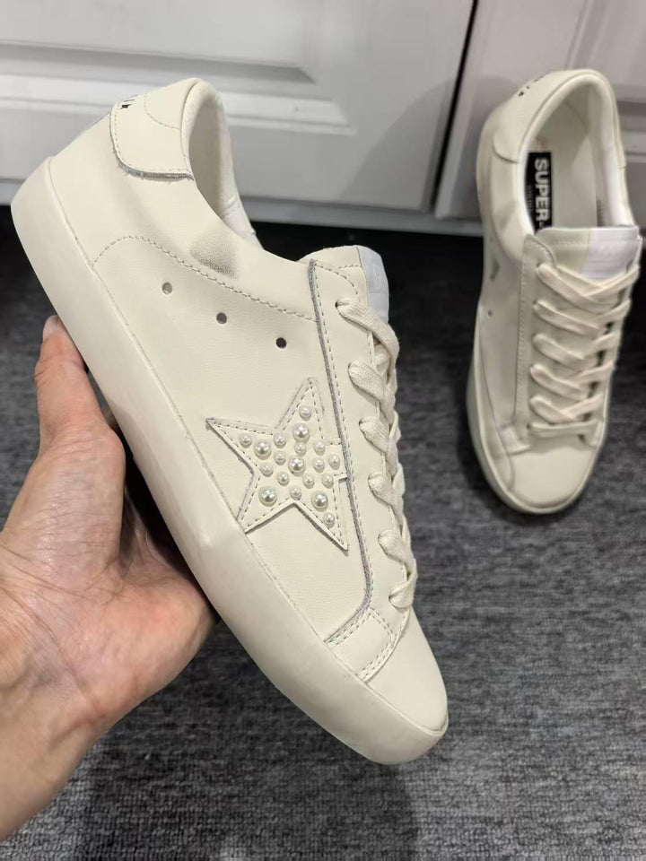Femme Perle-dekoreret Fritids-sneakers Stilla