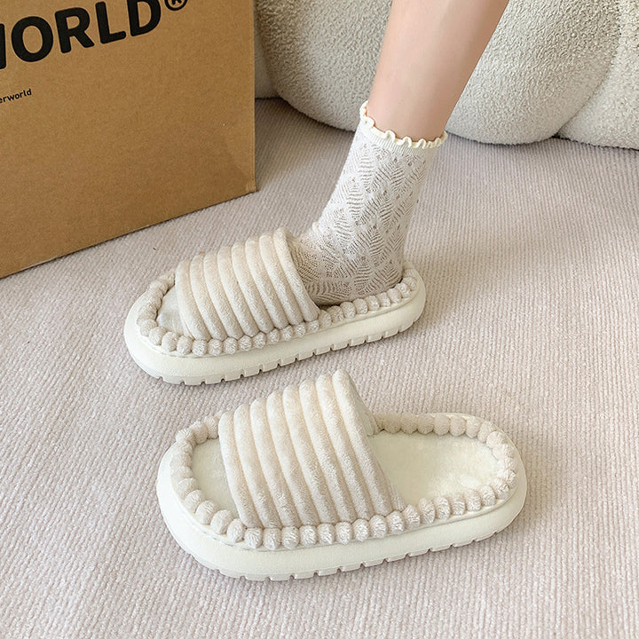 Dame slippers med blødt og polstret overmateriale Stilla