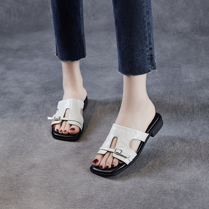 Dame Chic Slide Sandaler med spænde accent Stilla