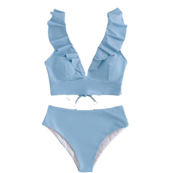 Dame Bikiniset med legende ruffle detaljer Skovae