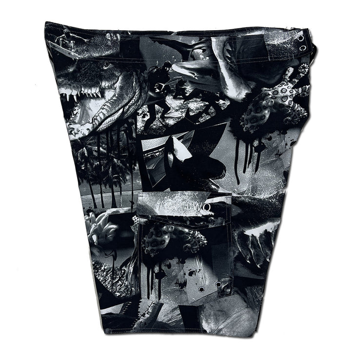 Herrer Surf-Shorts med kreativt grafikdesign og elastisk talje Stilla