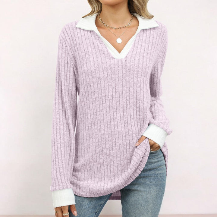 Stilla | Klassisk Bluse Med Lange Ærmer