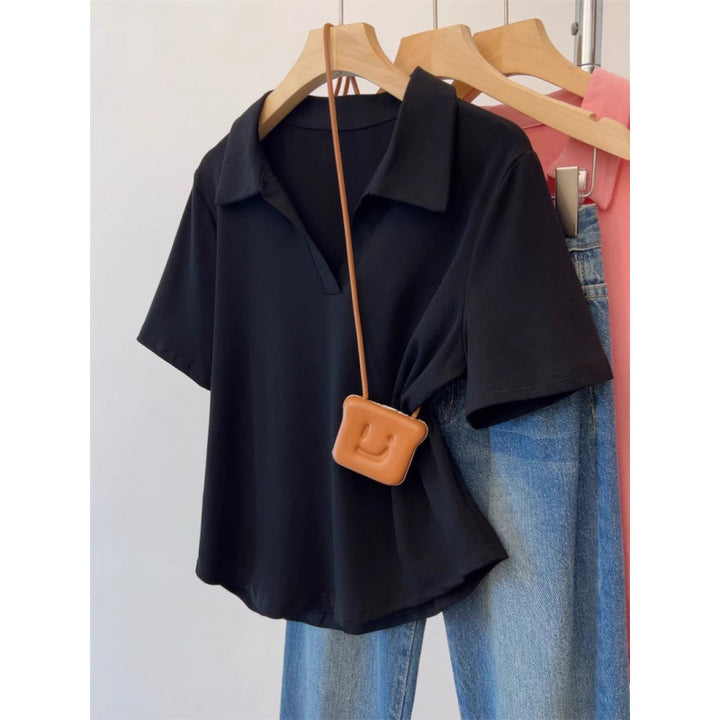 Kvinde Casual Polo Stil T-Shirt Stilla