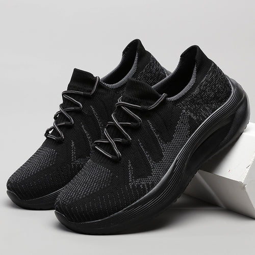 Herre Åndbar Stretch Strik Sneakers Stilla