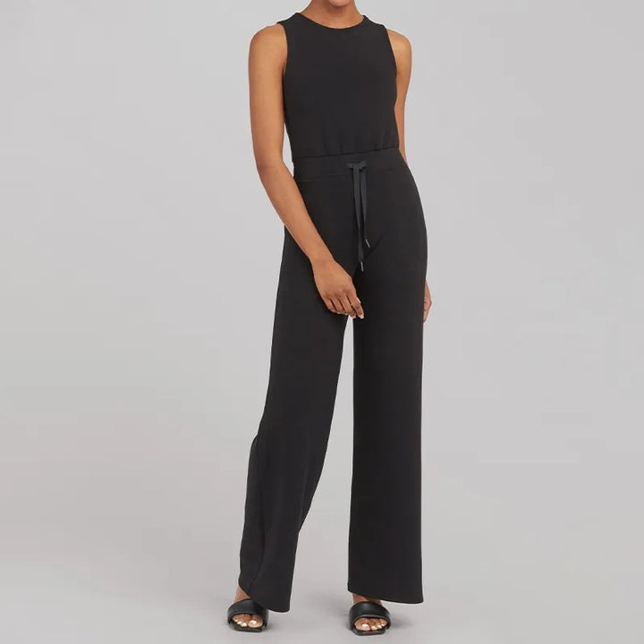 Dame Elegant Jumpsuit med bredt ben og taljestrop Stilla