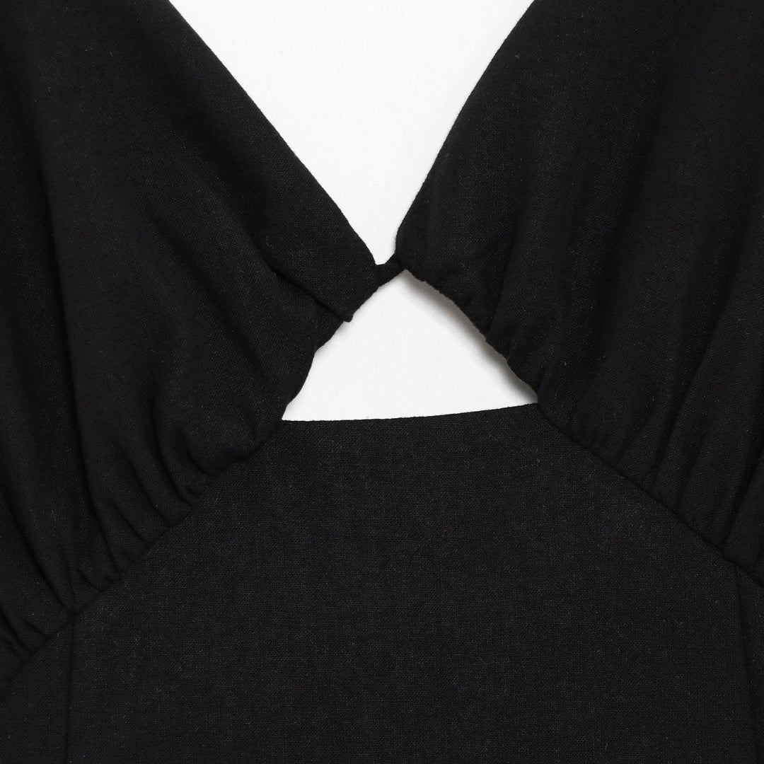 Femme Sleek Cut-Out Maxi Kjole Stilla